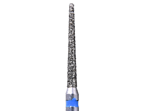 Defend 850-012M Medium grit, Round end taper diamond burs, 10/Pk