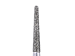 Defend 850-016M Medium grit, Round end taper diamond burs, 10/Pk