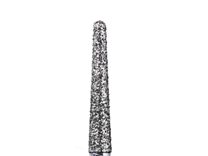 Defend 850-018M Medium grit, Round end taper diamond burs, 10/Pk