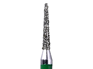 Defend 852-010C Coarse grit, Round end taper diamond burs, 10/Pk