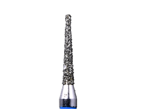 Defend 852-010M Medium grit, Round end taper diamond burs, 10/Pk