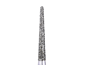 Defend 856L-014M Medium grit, Round end taper diamond burs, 10/Pk