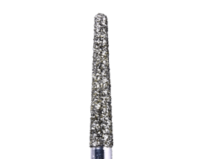 Defend 856L-018M Medium grit, Round end taper diamond burs, 10/Pk