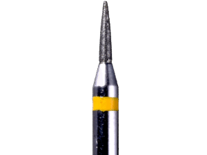 Defend 860-010SF Super Fine grit, Flame diamond burs, 10/Pk