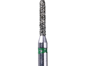 Defend 877-010C Coarse grit, Beveled Cylinder diamond burs, 10/Pk