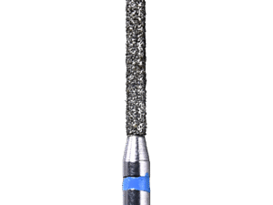 Defend 879-012M Medium grit, Beveled Cylinder diamond burs, 10/Pk