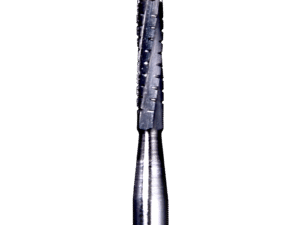 Defend FG-558L flat fissure cross cut carbide bur, pack of 10