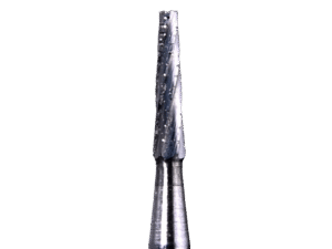 Defend FG-701L taper fissure crosscut carbide bur (long head), pack of 10 burs