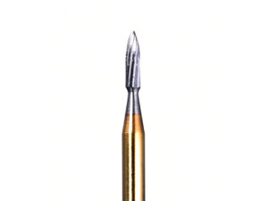Defend FG-7902 12 blade needle shaped trimming and finishing bur, pack of 10