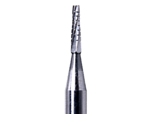 Defend RA #701 taper fissure cross cut carbide bur, pack of 10