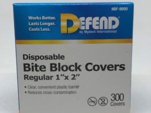 Defend Bite Block Protector ( Cover / Sleeves ) - Regular 300/per box 1" x 2" (Bite Block Sleeves / Bite Block Barrier) 