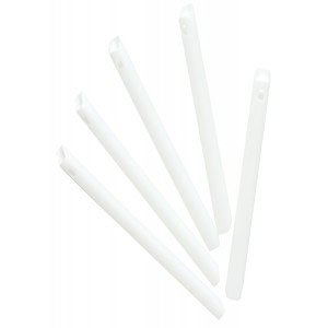Defend Vented Oral Evacuation Tips White 6 Inch -100/Bag