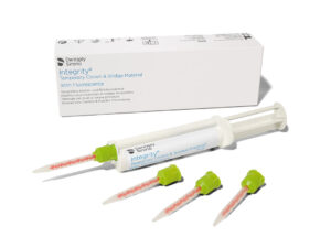 Dentsply Sirona Integrity Temporary Crown and Bridge Material With Fluorescence- 1 Mini-Syringe 15g - 10 Mini Mixing Tips - Shade A1 I Refill of 1