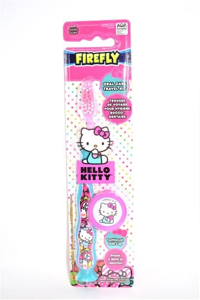 Disney Firefly- Hello Kitty Travel Kit Toothbrush with Cap, 1 Count