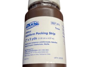 Dukal Iodoform 5% Packing Strips, 1" x 5 yds 1 Bottle