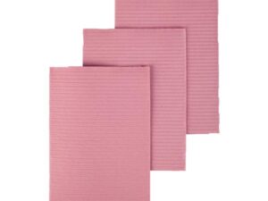 Dukal Disposable Patient Bibs Mauve 13"x 18" 2-ply pap/1-ply pol, 500/cs