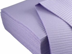 Dukal Patient Bibs Lavender 13"x 18" 2-ply pap/1-ply pol, 500/cs