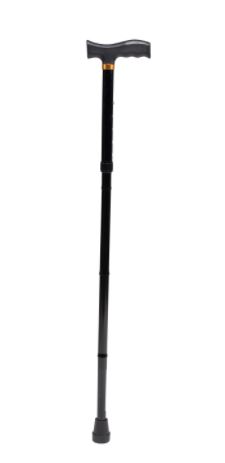 Dynarex T-Handle Folding Cane, Adult, 1pc/bag