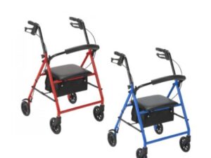 Dynarex DynaGo Advantage Rollator, Red, 1pc/cs