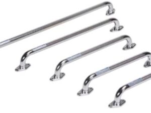 Dynarex Rotating Flange Knurled Grab Bar - 12inch , Silver , 1pc/box