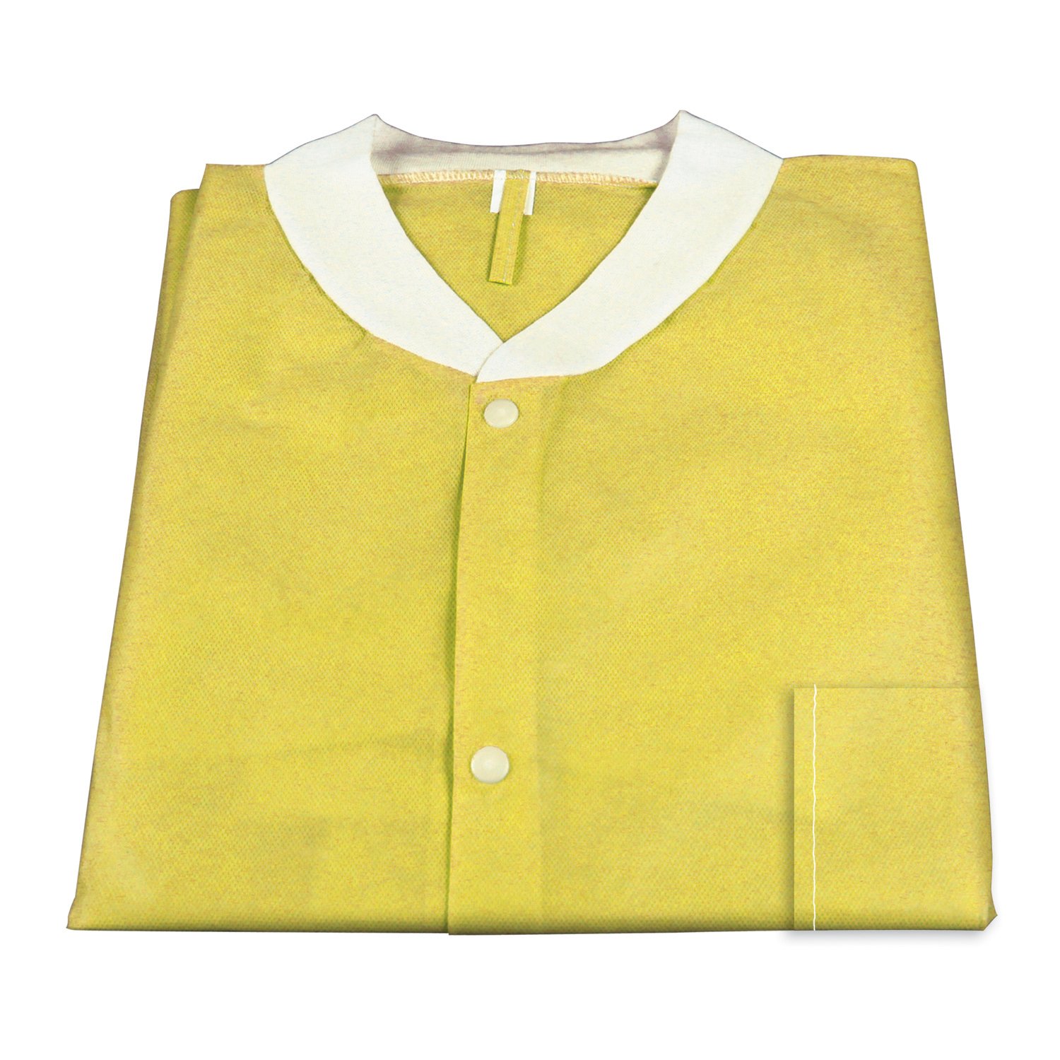 Dynarex Lab Jacket w/ Pockets: YELLOW XLarge 10pcs/Bag