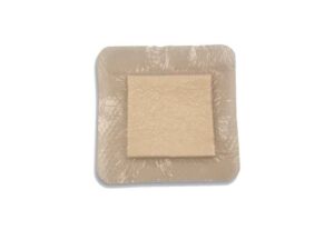 Dynarex pack of 10- SiliGentleAG - Silver Sil. Bordered Foam Dressing - 4" x 4"