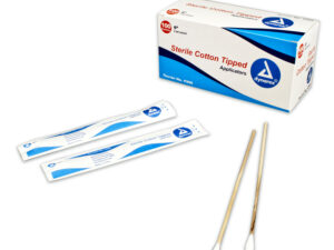 Dynarex Cotton Tipped Wood Applicators Sterile - 6", 2 applicator per pouch, 100 / Box