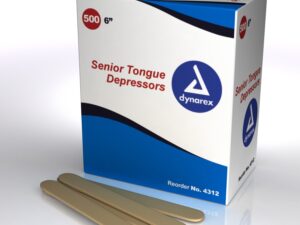 Dynarex Tongue Depressors Wood, Non-sterile Senior 6" 500 / Box