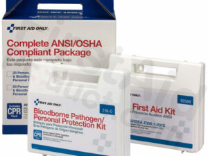 First Aid Only® 25 Person Complete ANSI/OSHA Compliance Package (First Aid and BBP)