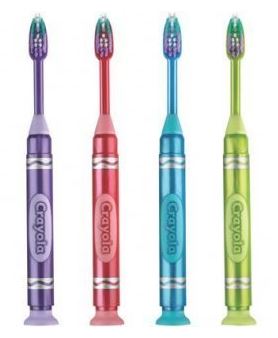 GUM Crayola Metallics Marker Soft Toothbrushes, 12/Pack