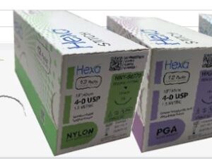 Hexa NYLON Black Monofilament, Size 4/0, Needle 19mm, Length 18"