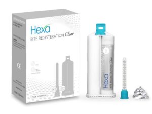 Hexa Bite Registration CLEAR 50ml, Regular Set, GERMAN MADE, 2 Cartridges+6 Mixing Tips, HBC-0004