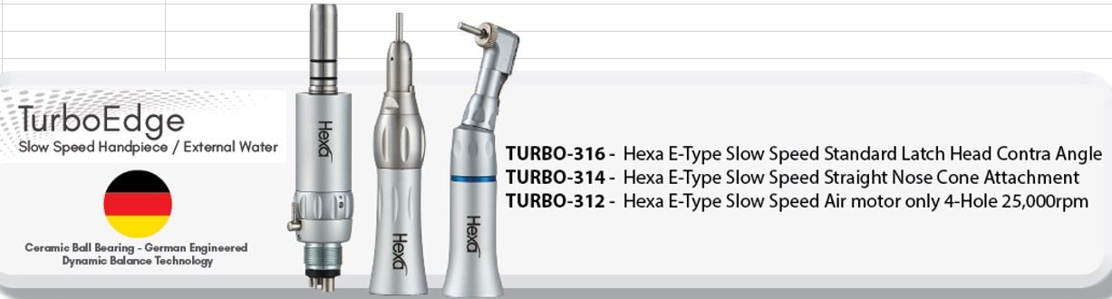 Hexa E-Type slow speed standard Latch head contra angle