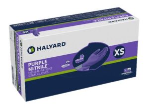 Halyard Purple Nitrile Dental Patient Exam Gloves, 90/Box, Size XL