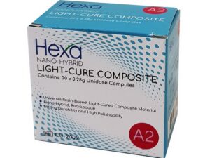 Nano Hybrid Light-Cure Composite Unidose Compules- Shade A1, 20x.28g, CU-2001