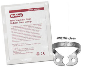 Hu-Friedy Rubber dam clamp #27N wingless bicuspid 1/pk