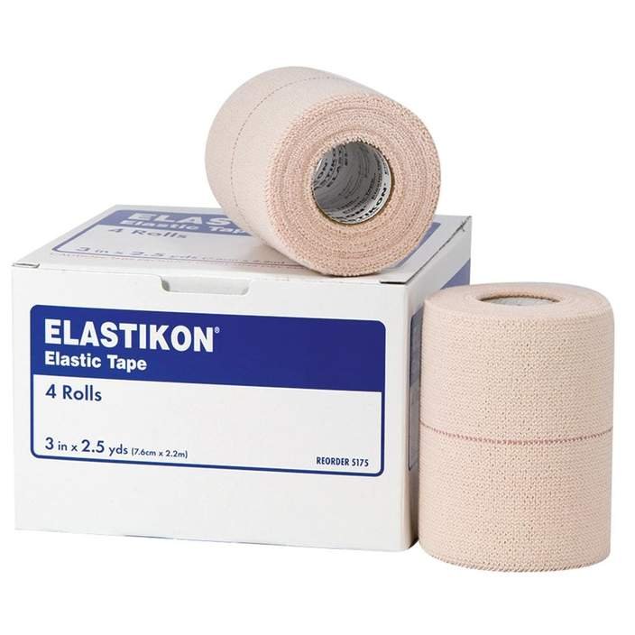 Johnson & Johnson - Elastikon Elastic Tape 3in x 2.5 yds (Pack of 4)