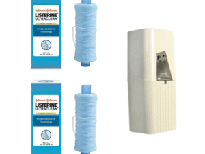 2 pk of LISTERINE® Ultraclean Mint Shred-Resistant Dental Floss Refill + Dispenser ( Combo Pack )