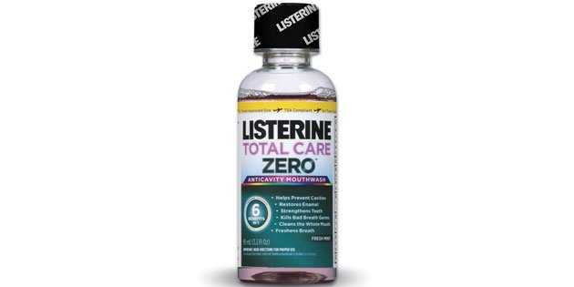 Listerine® Total Care Zero™ Mouthwash (Mouth rinse), Alcohol Free, Fresh Mint, 95mL (3.2 oz) Travel Size
