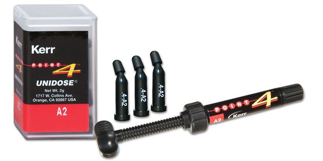 Kerr Point 4 B1 Syringe - Light-Cure Universal Hybrid Composite Restorative, 1 - 4 Gm. Syringe