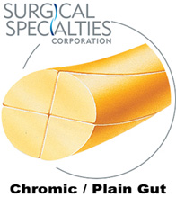 LOOK™ SUTURES Plain Gut Suture, Reverse Cutting, Size 3/0, 18"/45cm, 19mm, 3/8 Circle, 12/bx  
