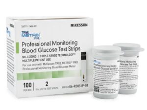 Blood Glucose Test Strips McKesson TRUE METRIX® PRO 100 Strips per Box 06-R3051P-01 