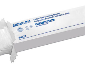 Medicom cotton filled sponges non-sterile 2"x2" 8-ply 5,000/case 