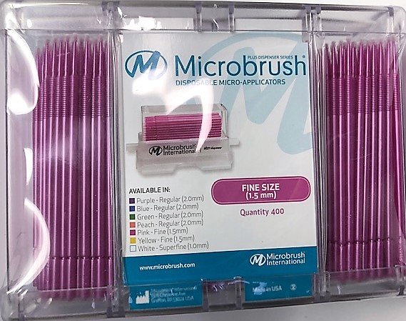 Microbrush Disposable Micro-Applicators + Dispenser Series - Fine