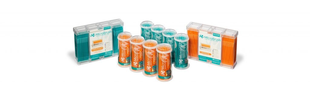 MICROBRUSH TUBE SERIES - Fine Size , Yellow , 100/pk