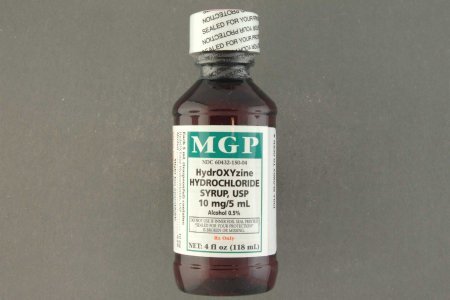 Hydroxyzine HCl 10 mg / 5 mL Syrup Bottle 16 oz.