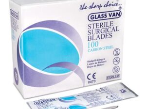 Surgical Blade Glassvan® Carbon Steel No. 12 Sterile Disposable Individually Wrapped