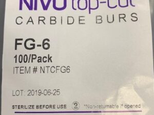 NIVO top-cut Carbide Burs FG-6 100/Pack 