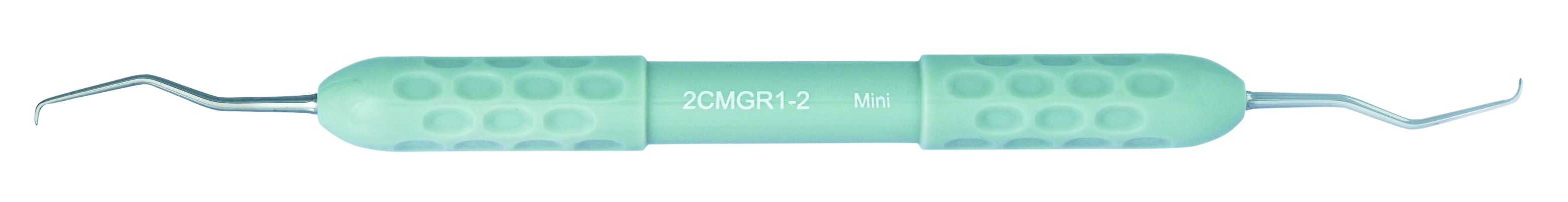 Dental Curette, Mini Gracey, Autoclavable Silicone Handle, 2CMGR1-2