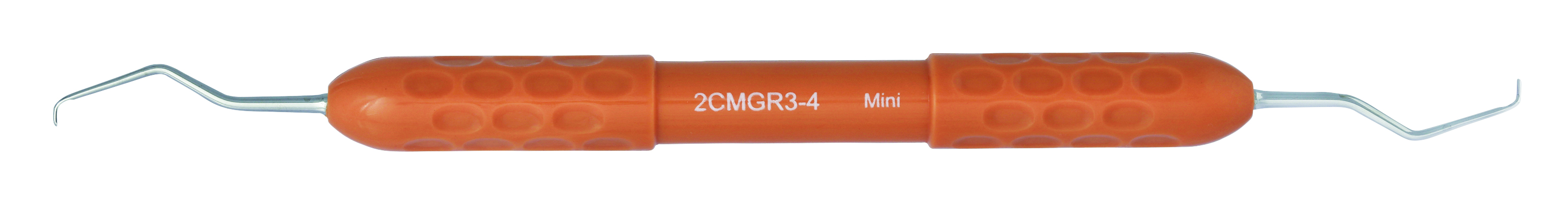 Dental Curette, Mini Gracey, Autoclavable Silicone Handle, 2CMGR3-4
